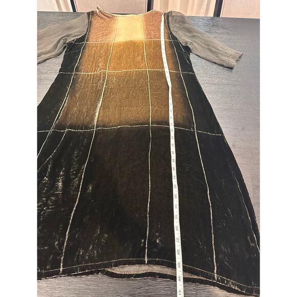VINTAGE Viviana Uchitel Ombré Silk Velvet Dress WITH TAGS - Picture 4 of 6